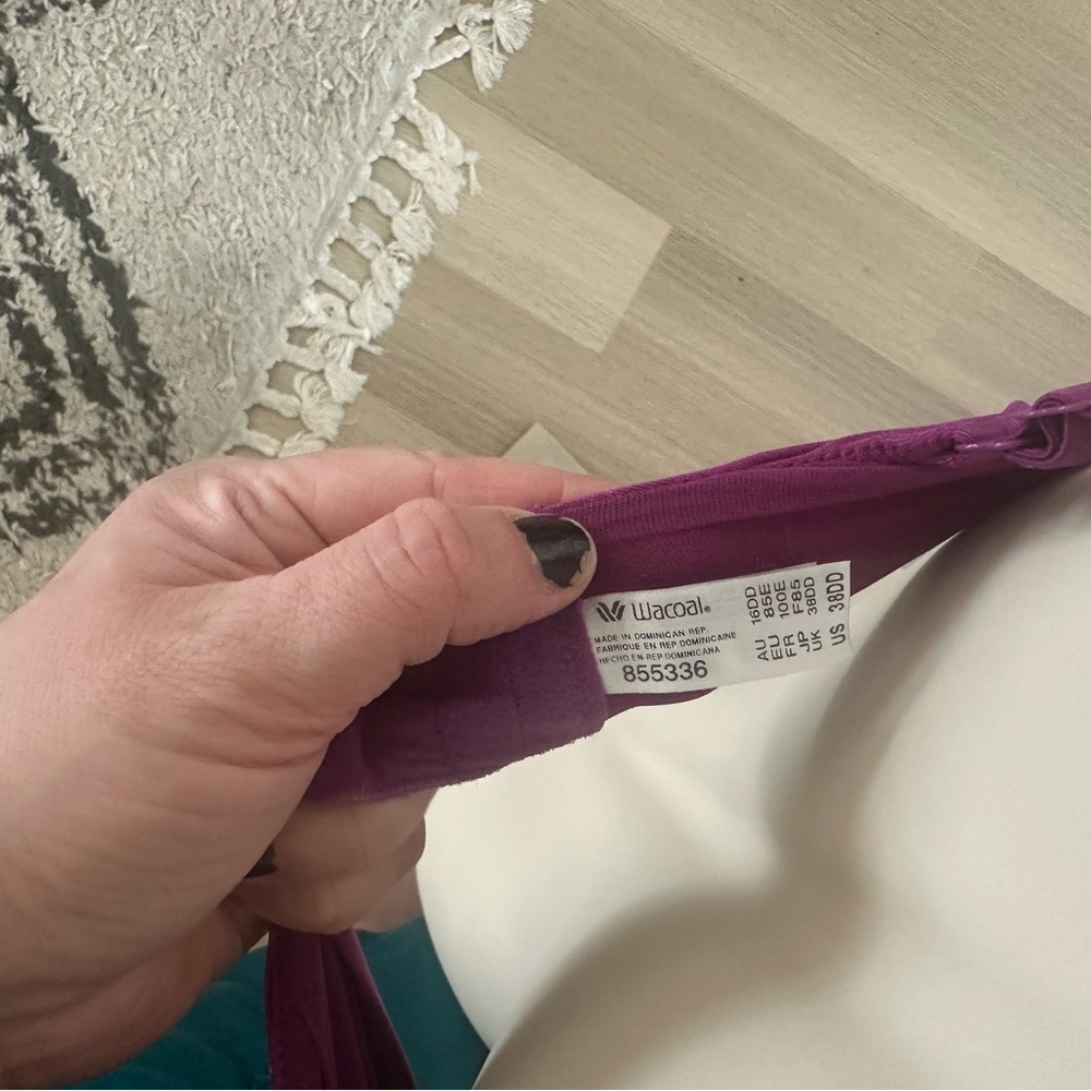 Wacoal Elevated Allure Bra Purple Size 38 DD - Picture 4 of 4